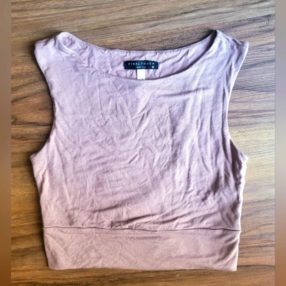 (M) Final Touch Modal crop top